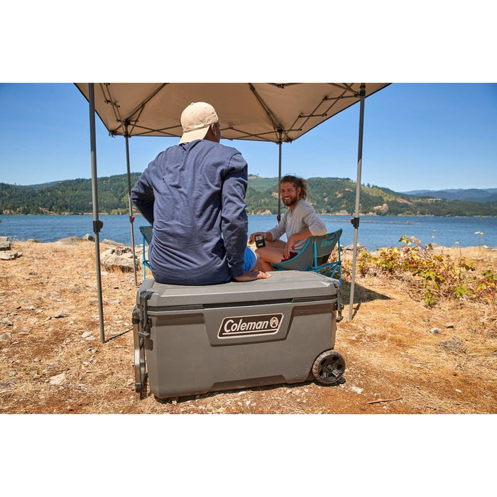 Coleman 100QT Convoy Wheeled Cooler Box Coleman - UK Camping And Leisure