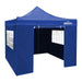 Dellonda 3x3m Pop-Up Gazebo & Side Walls Water Resistant Fabric - Blue Dellonda - UK Camping And Leisure