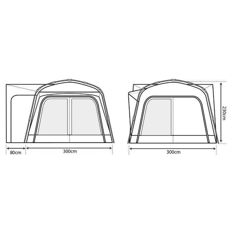 Outdoor Revolution Q Cayman T1 Driveaway Awning Outdoor Revolution - UK Camping And Leisure