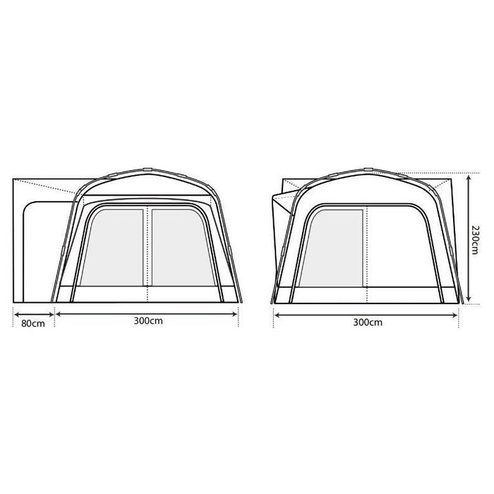 Outdoor Revolution Q Cayman T1 Driveaway Awning Outdoor Revolution - UK Camping And Leisure