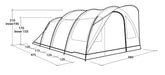 Outwell Sky 6 Pole Blue 6 Person Tent Outwell - UK Camping And Leisure