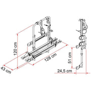 Fiamma Carry Bike 200DJ Fiat Ducato Pre 06 2 Bike Cycle Carrier Fiamma - UK Camping And Leisure