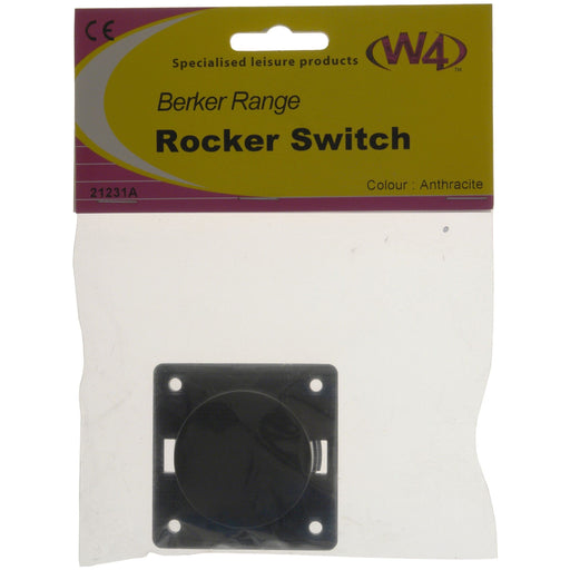 Berker Rocker Switch Anthracite 21231A W4 - UK Camping And Leisure