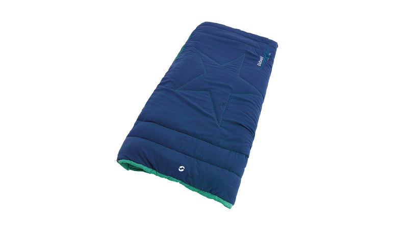 Outwell Champ Kids Ocean Blue Blue Junior Sleeping Bag | camping sleeping bag, garden, summer