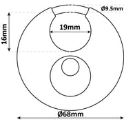 SAS Security Products SAS Master Excell 80mm Padlock - Image 6 of 6 | UK Camping and Leisure