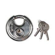 SAS Security Products SAS DC70 Stainless Steel Disc Padlock - Main Product Image | UK Camping and Leisure