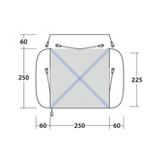 Outwell Daytona Driveaway Air Awning Grey Outwell - UK Camping And Leisure