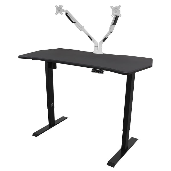 Dellonda Carbon Electric Height Adjustable Standing Desk 1400 x 700mm Dellonda - UK Camping And Leisure