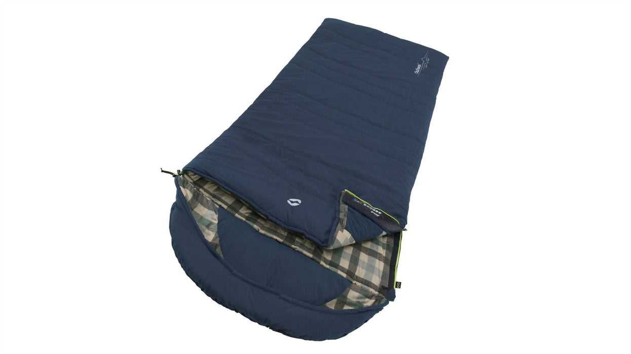 Outwell Camper Lux Deep Blue Single Sleeping Bag Outwell - UK Camping And Leisure
