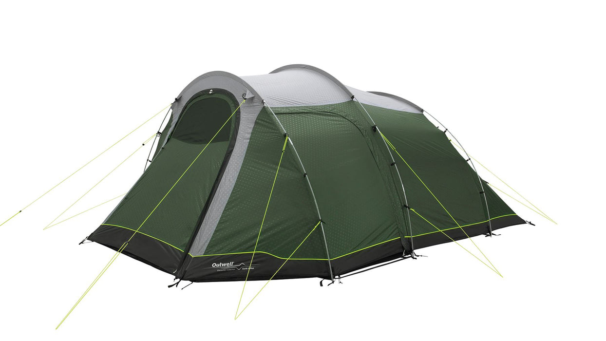 Outwell Earth 5 Plus Pole Tent Green 5 Person Outwell - UK Camping And Leisure