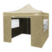 Dellonda 2x2m Pop-Up Gazebo & Side Walls  Carry Bag Rope Stakes & Weight Beige Dellonda - UK Camping And Leisure