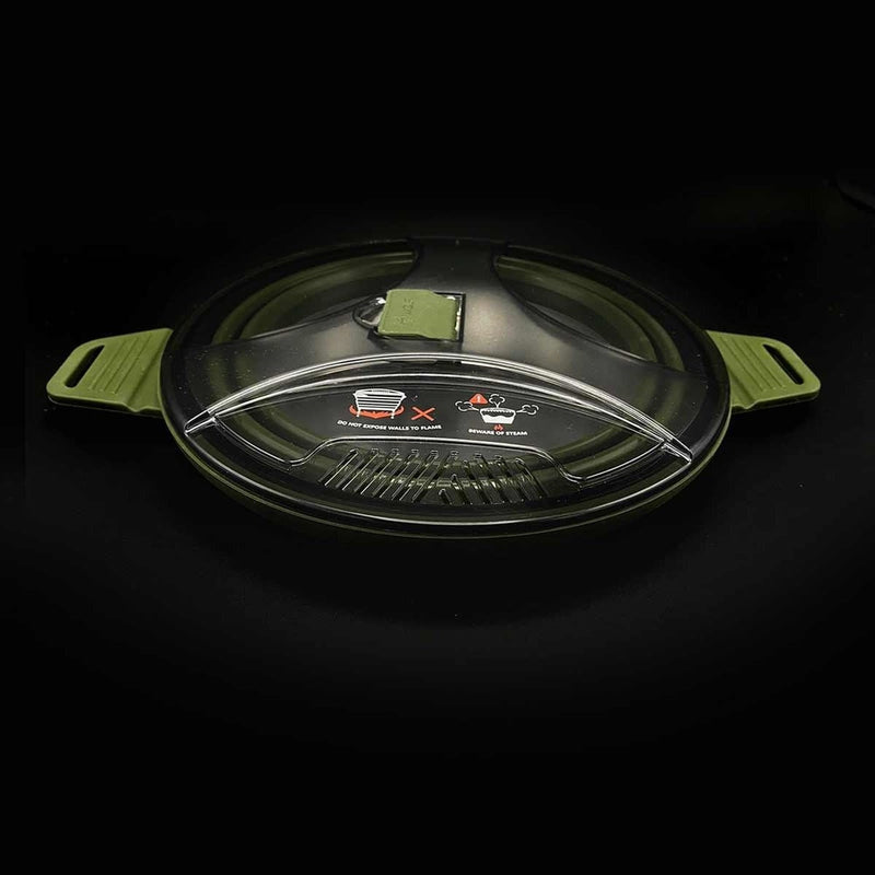 Wolf Outdoors EzyStow Collapsible Cooking Pot 2.5L Olive Green Wolf Outdoors - UK Camping And Leisure