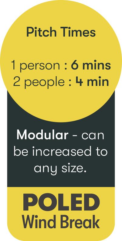 Quest Screen Shield (3 panel) Windbreak 180cm High Quest - UK Camping And Leisure