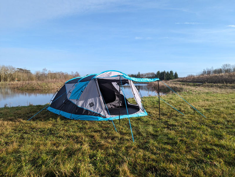 Olpro The Stafford Poled Tent 3 Berth | waterproof, blackout, sewn-in groundsheet, ripstop