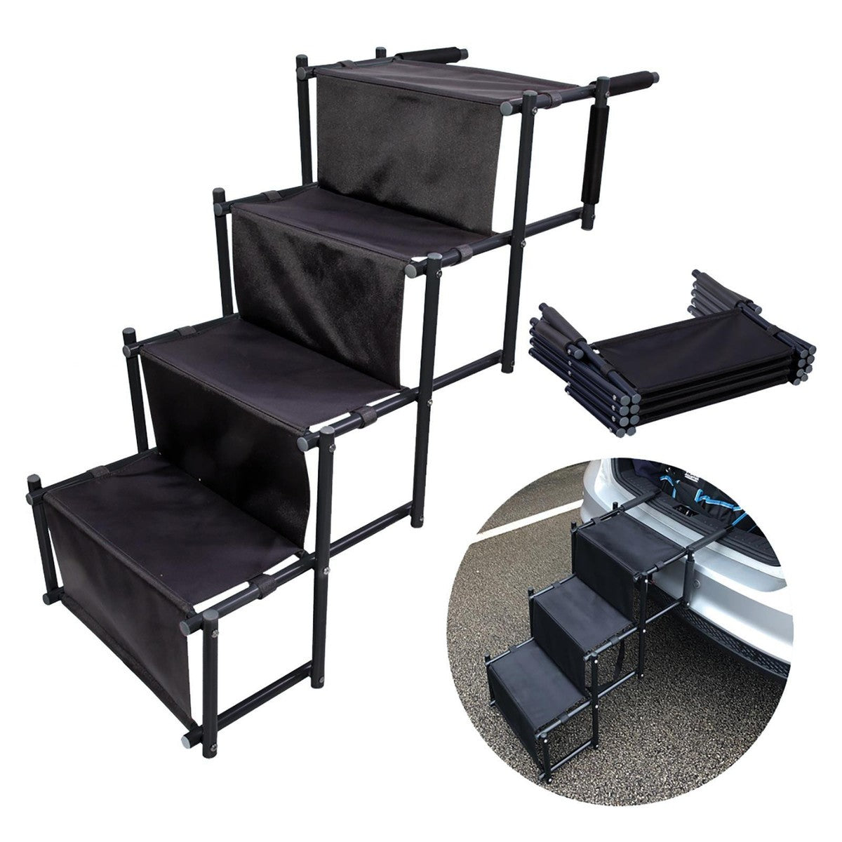 4 Tier Step Dog Animal Disability Car step | UK Camping — UK Camping ...