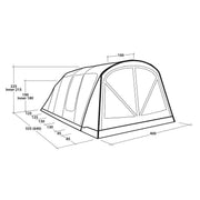 Outwell Florida 6 Air 6 Berth Five Room Tunnel Tent - View 22