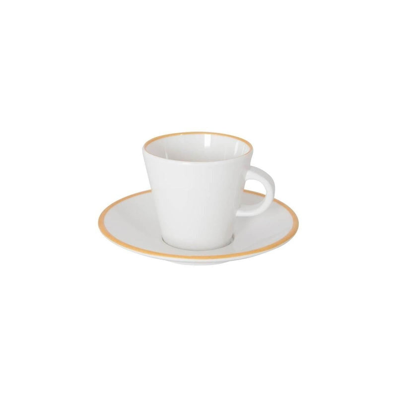 Gimex Linea Line Espresso Set Gold 85ml 2 Pieces Gimex - UK Camping And Leisure