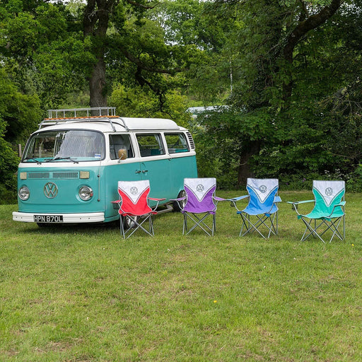 Vw Folding Camping Chair Red OL0197 Board Masters - UK Camping And Leisure