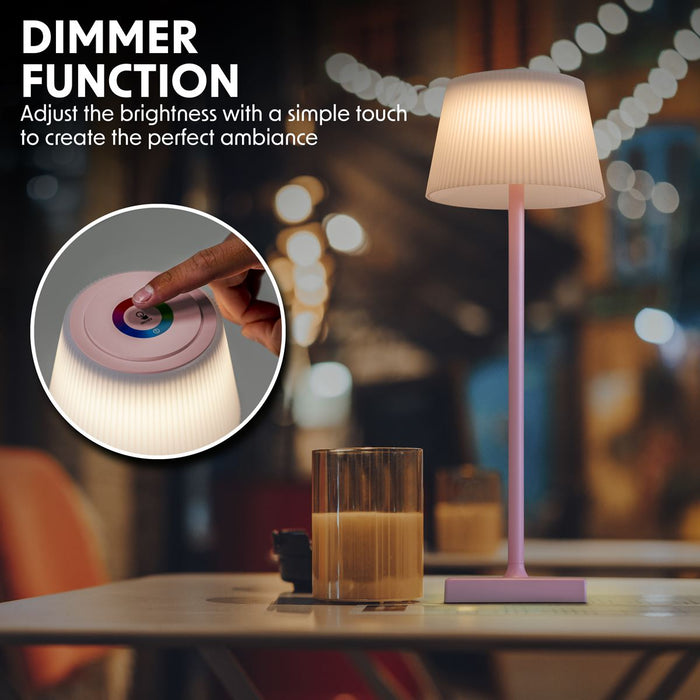 Dellonda Rechargeable Table Lamp for Home Office Restaurant RGB Colours Dellonda - UK Camping And Leisure