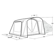 Outwell Jones M PowerAir Driveaway Awning Campervan 175-200cm Low - View 17