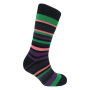 Ladies thermal insulated striped socks (assorted colours) 2628 UK Camping And Leisure - UK Camping And Leisure