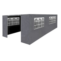 Dellonda Side Walls/Doors/Windows for Gazebo/Marquee Fits 3 x 6m Models - Grey