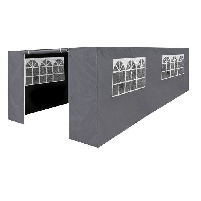 Dellonda Side Walls/Doors/Windows for Gazebo/Marquee Fits 3 x 6m Models - Grey Dellonda - UK Camping And Leisure