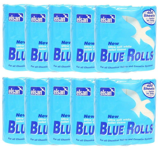 40x Elsan Blue Toilet Rolls 4 Pack UK Camping And Leisure