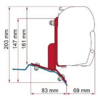 Fiamma F45/F35 Adapter Kit Ford Transit Custom 98655Z112