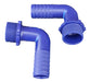 Angled Connector 20Mm 3/4 Bsp Blue C/W Nut & Washer 1446605 UK Camping And Leisure - UK Camping And Leisure