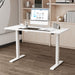 Dellonda Single Motor  Adjustable-Height Electric Sit/Stand Desk - White Desktop Dellonda - UK Camping And Leisure