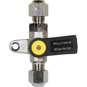 Gas 5/16" Compression Foot Mount Bullfinch Valve 3005OP Bullfinch - UK Camping And Leisure