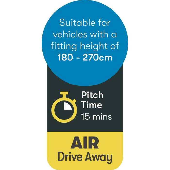 Triton 300 performance air shelter and drive away awning 12010273100001 Westfield - UK Camping And Leisure