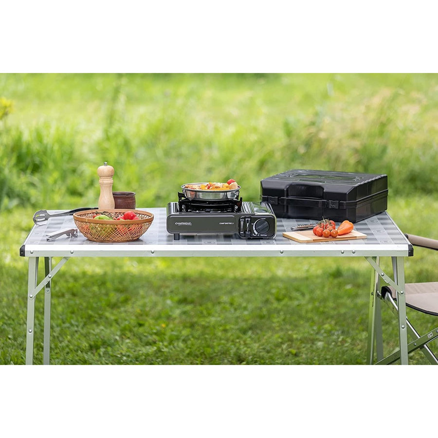 Campingaz Bistro 3 Grey Camping gas stove with Griddle Campingaz - UK Camping And Leisure
