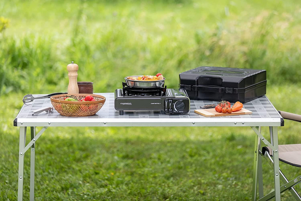 Campingaz Bistro 3 Grey Camping gas stove with Griddle Campingaz - UK Camping And Leisure