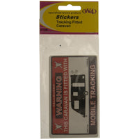 MDS1203 W4 Caravan Tracking Fitted Sticker 37108