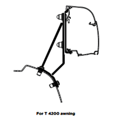 Thule Adapter T Omnistor 4200 Awnings Ford Transit / Tourneo Custom V710 (RHD) Thule - UK Camping And Leisure