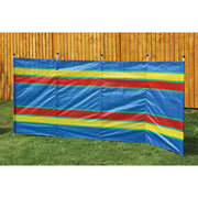 5 Pole Multicoloured Polythene Windbreak 1442 Quest - UK Camping And Leisure