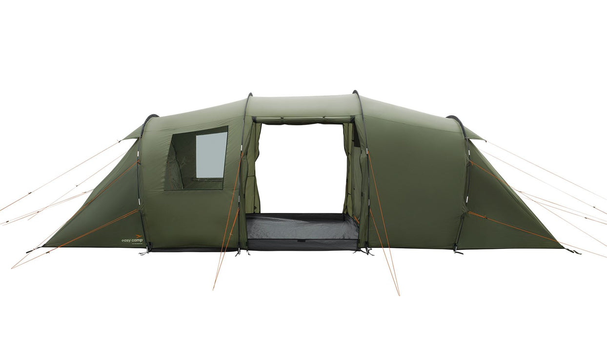 Easy Camp Leka Twin 6 Pole Tent Green 6 Person Easy Camp - UK Camping And Leisure