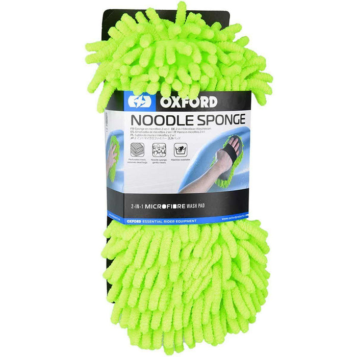 Wash Your Car Like a Pro with Oxford Microfibre Noodle Sponge (Fluorescent) Oxford - UK Camping And Leisure