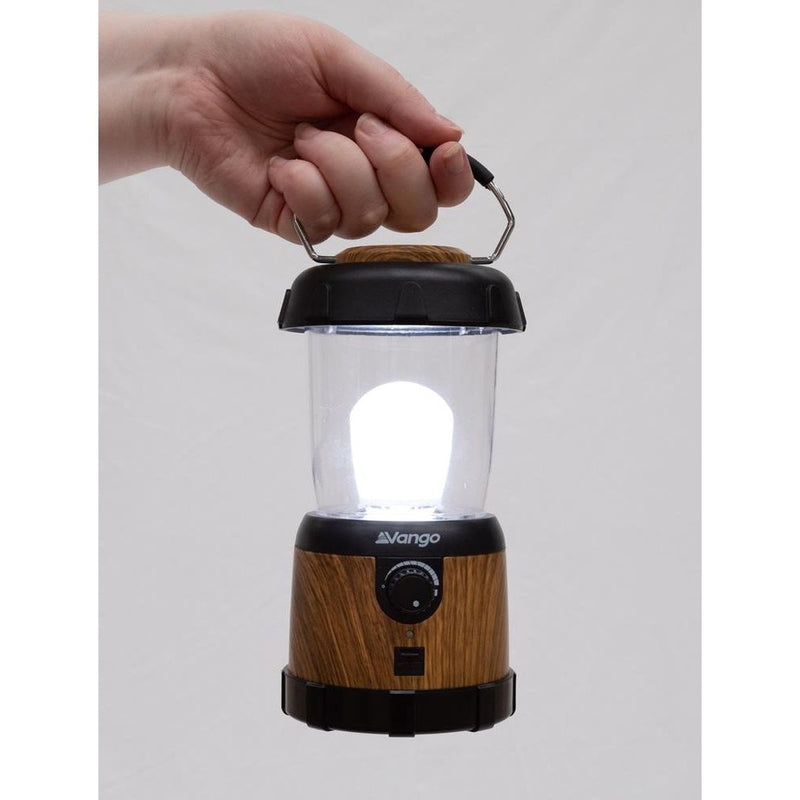 Vango Nova 200 Recharge USB Camping Lantern - Wood Effect Vango - UK Camping And Leisure