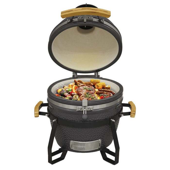 Dellonda Deluxe 16"(40cm) Ceramic Kamado Style BBQ DG158 Dellonda - UK Camping And Leisure