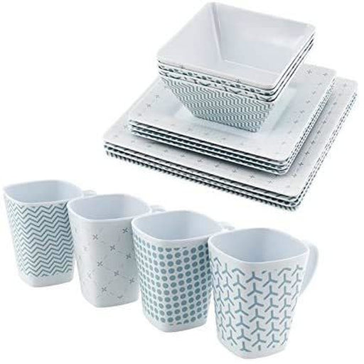 Ronde Milda Melamine Set (12Pcs) 15938866 Planete Plein Air - UK Camping And Leisure