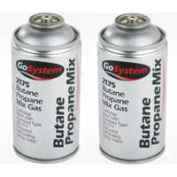 2x Go System Butane Propane Mix Gas 2175 170g 306ml