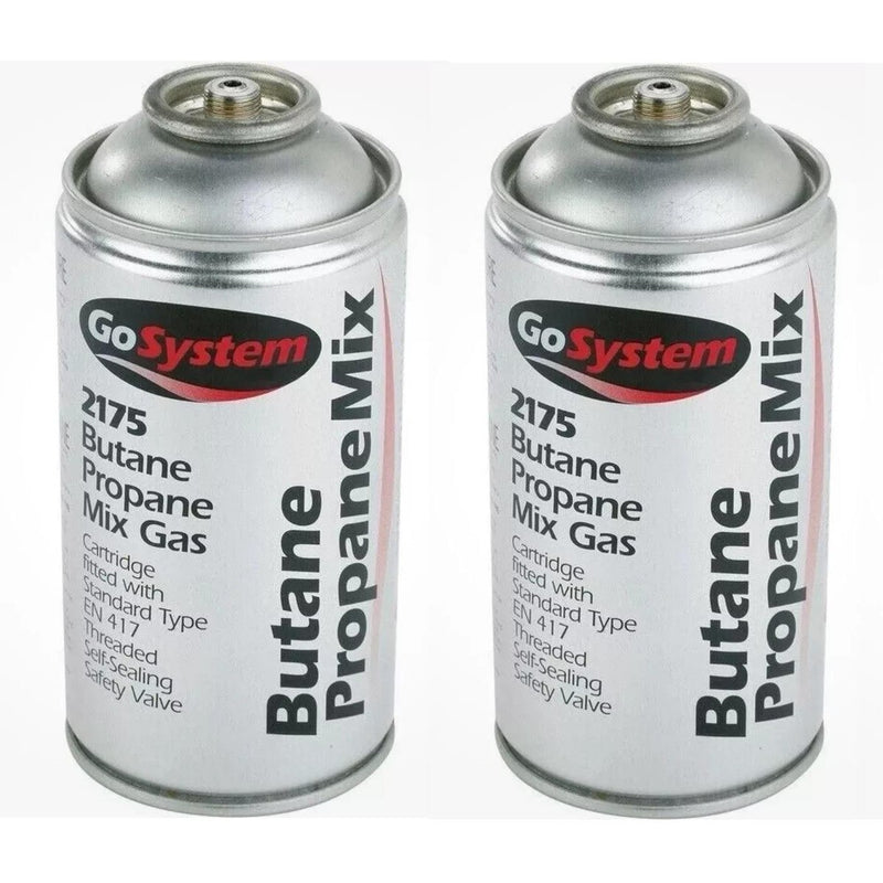 2x Go System Butane Propane Mix Gas 2175 170g 306ml Go System - UK Camping And Leisure