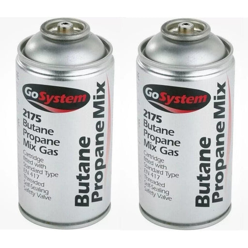 2x Go System Butane Propane Mix Gas 2175 170g 306ml Go System - UK Camping And Leisure