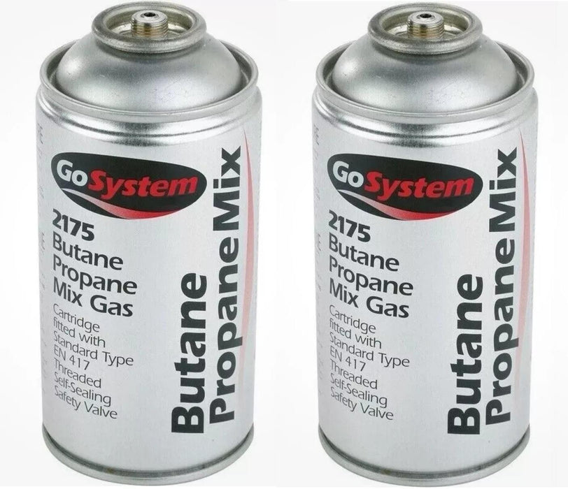 2x Go System Butane Propane Mix Gas 2175 170g 306ml Go System - UK Camping And Leisure