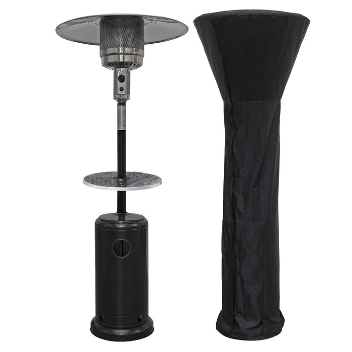 Dellonda Freestanding Gas Patio Heater 13kW  Wheels Table  Water-Resistant Cover Dellonda - UK Camping And Leisure