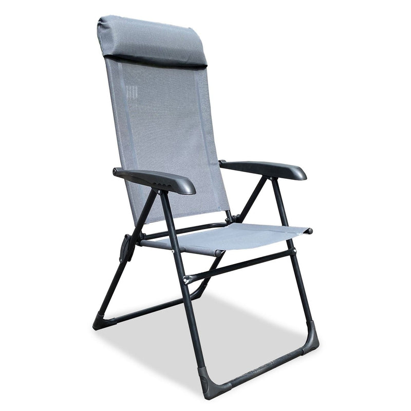 Quest Hygrove Recline Grey Camping Chair Quest - UK Camping And Leisure