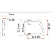 Fiamma Security 31 White 03513-01- Fiamma - UK Camping And Leisure